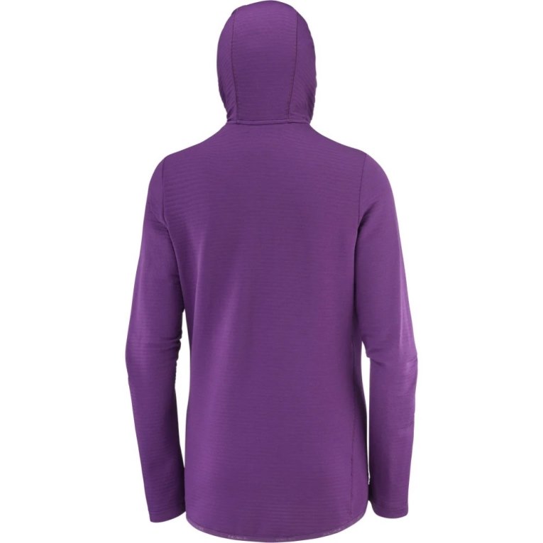 Purple Salomon Essential Lightwarm Hooded Women's Jackets | IE NV4186